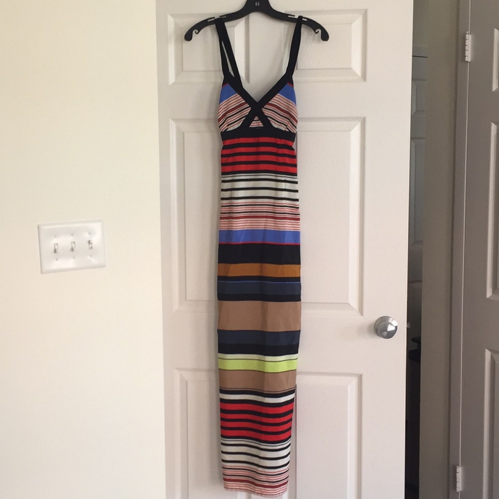 Jessica Simpson striped maxi dress